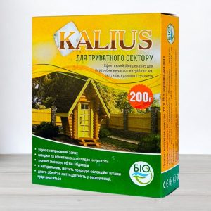 Біопрепарат Kalius для вигрібних ям, септиків, вуличних туалетів 200г купити в Україні